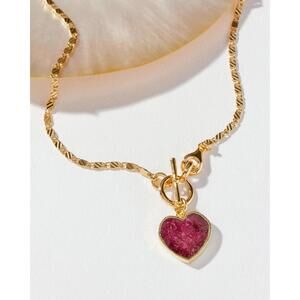 Luna Norte Self Love Toggle Necklace - Ruby